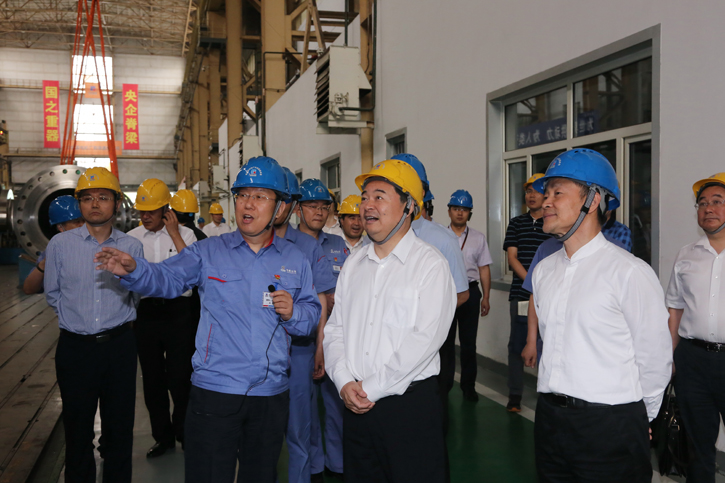 郝鹏参观考察九州ku酷游集团所属企业电机公司